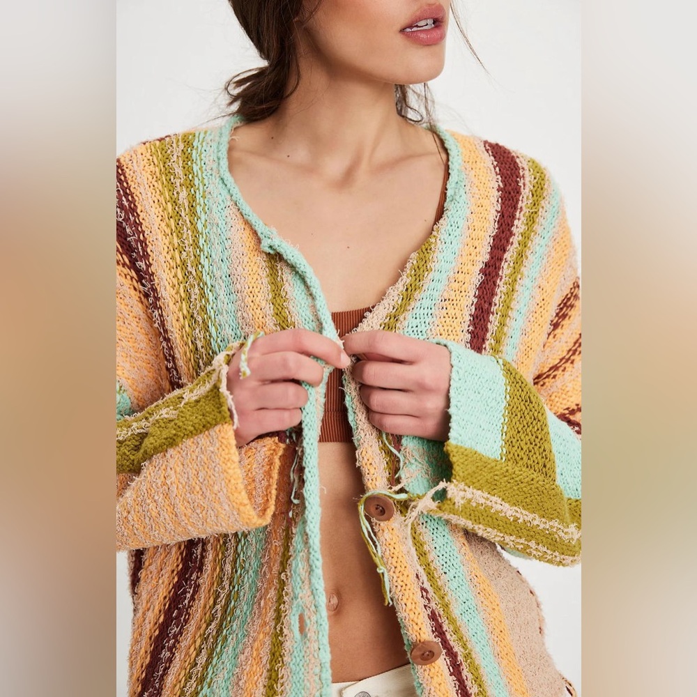 NWT! FP Free People Baja Cardi Sz XS & Medium - Picture 4 of 5